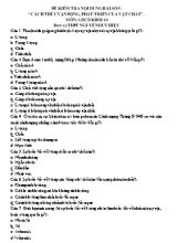 Câu hỏi trắc nghiệm bài 5 môn Giáo dục công dân lớp 10 - Trường THPT Nguyễn Duy Hiệu